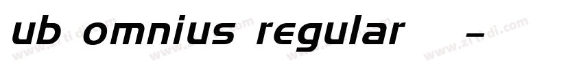 ub omnius regular 字体字体转换
